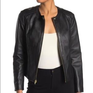 Cole Haan Lambskin Leather Jacket